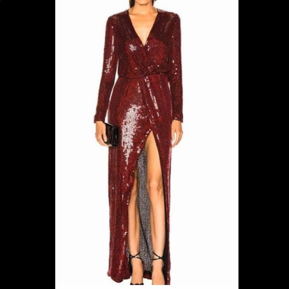 Galvan London sequin dress